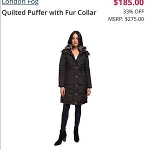 London Fog puffer Jacket